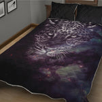 Galaxy Jaguar Print Quilt Bed Set