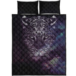 Galaxy Jaguar Print Quilt Bed Set