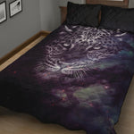 Galaxy Jaguar Print Quilt Bed Set