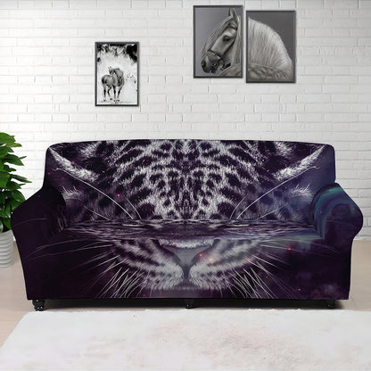Galaxy Jaguar Print Sofa Cover