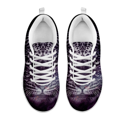 Galaxy Jaguar Print White Sneakers