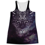 Galaxy Jaguar Print Women's Racerback Tank Top