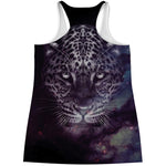 Galaxy Jaguar Print Women's Racerback Tank Top