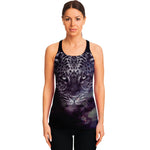 Galaxy Jaguar Print Women's Racerback Tank Top