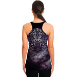 Galaxy Jaguar Print Women's Racerback Tank Top