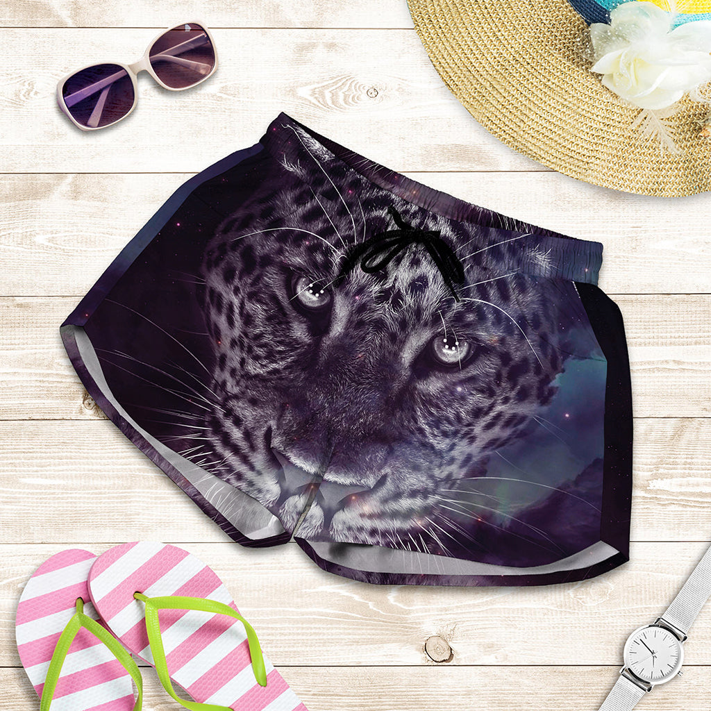Galaxy Jaguar Print Women's Shorts