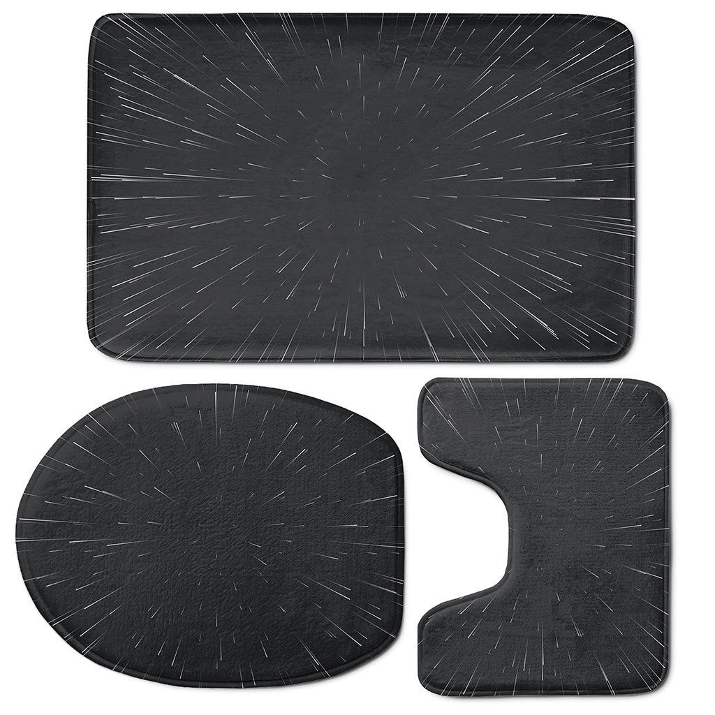 Galaxy Lightspeed Print 3 Piece Bath Mat Set
