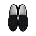 Galaxy Lightspeed Print Black Slip On Shoes