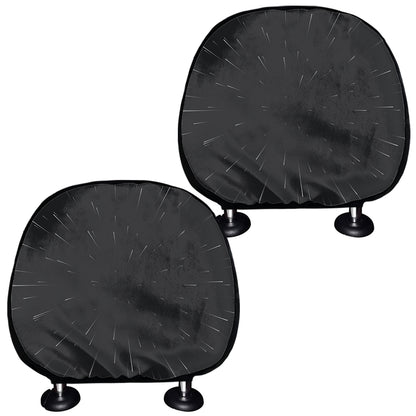 Galaxy Lightspeed Print Car Headrest Covers