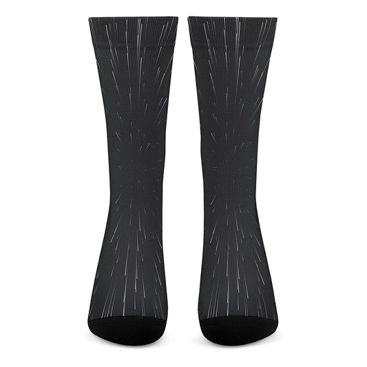 Galaxy Lightspeed Print Crew Socks