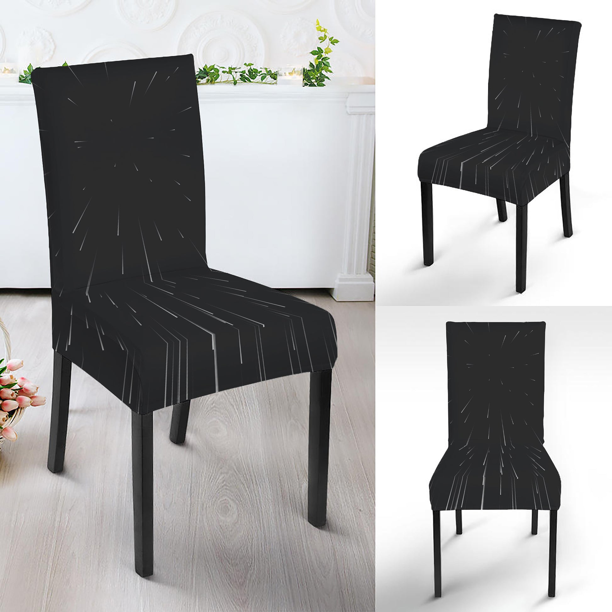 Galaxy Lightspeed Print Dining Chair Slipcover