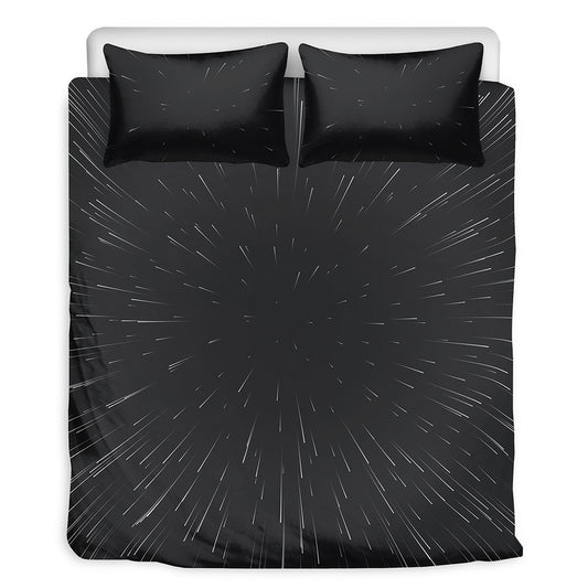 Galaxy Lightspeed Print Duvet Cover Bedding Set