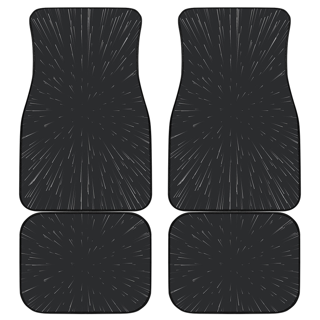 Galaxy Lightspeed Print Front and Back Car Floor Mats