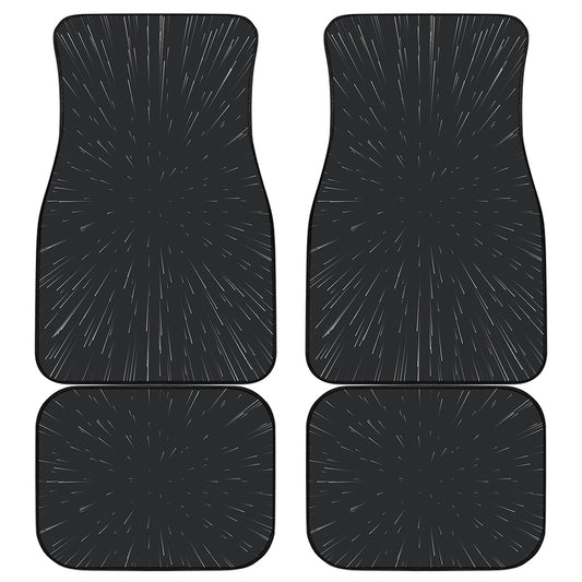 Galaxy Lightspeed Print Front and Back Car Floor Mats