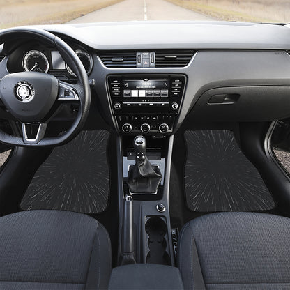 Galaxy Lightspeed Print Front and Back Car Floor Mats