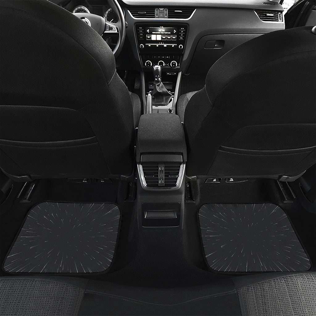 Galaxy Lightspeed Print Front and Back Car Floor Mats
