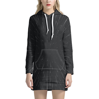 Galaxy Lightspeed Print Hoodie Dress