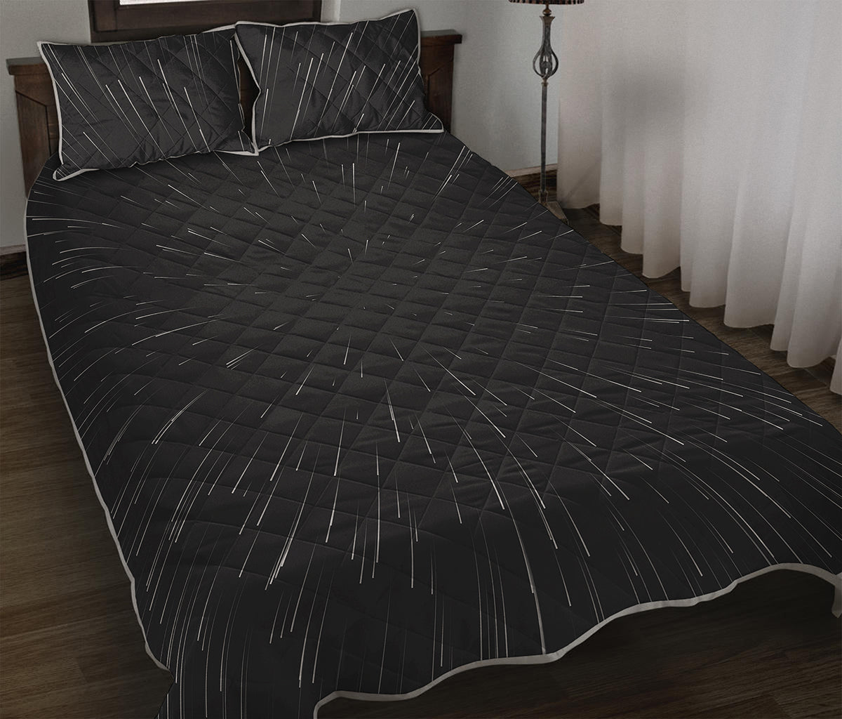 Galaxy Lightspeed Print Quilt Bed Set