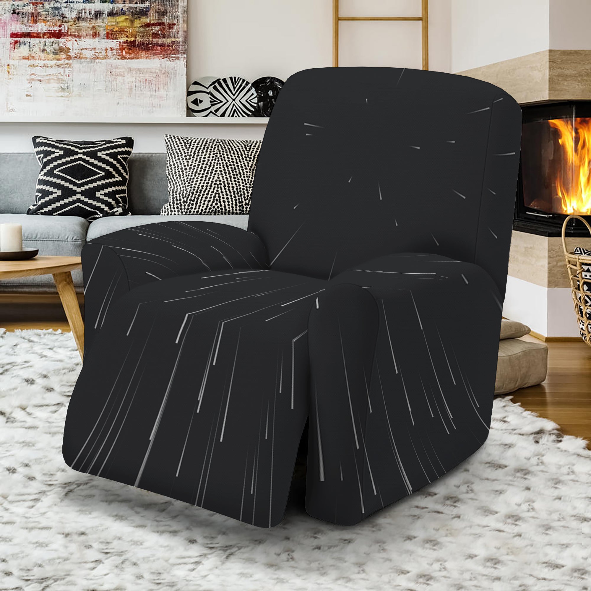 Galaxy Lightspeed Print Recliner Slipcover