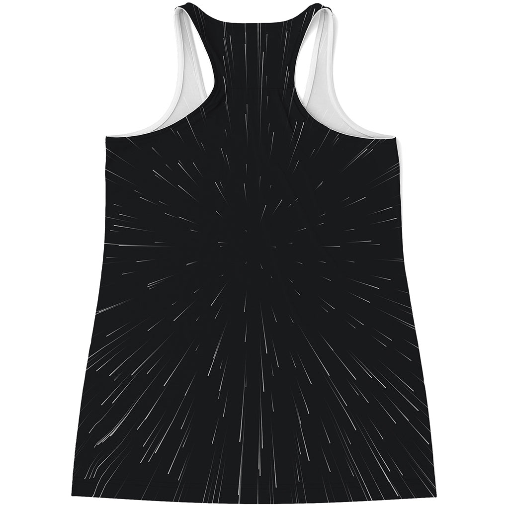 Galaxy Lightspeed Print Women's Racerback Tank Top