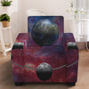 Galaxy Lunar Phase Print Armchair Slipcover