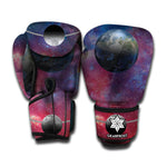 Galaxy Lunar Phase Print Boxing Gloves