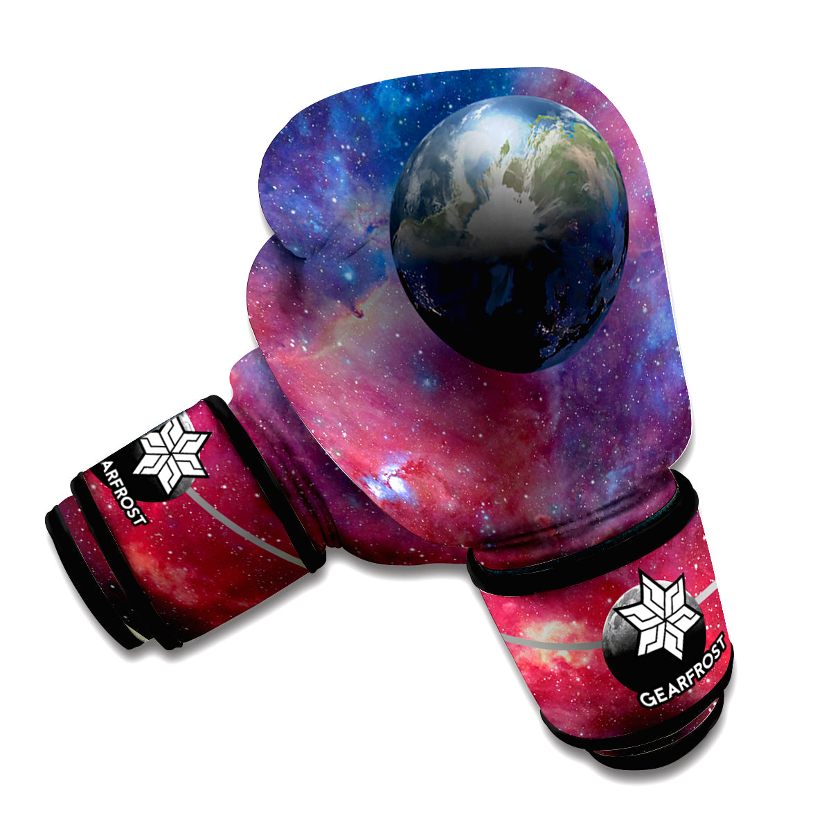Galaxy Lunar Phase Print Boxing Gloves