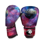 Galaxy Lunar Phase Print Boxing Gloves