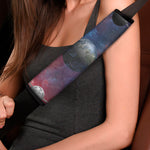 Galaxy Lunar Phase Print Car Seat Belt Covers