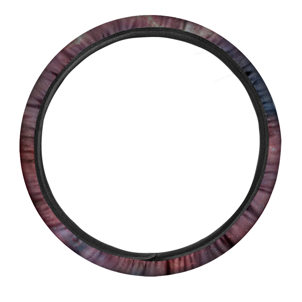 Galaxy Lunar Phase Print Car Steering Wheel Cover