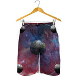 Galaxy Lunar Phase Print Men's Shorts