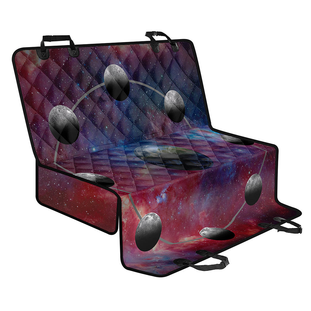 Galaxy Lunar Phase Print Pet Car Back Seat Cover