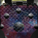 Galaxy Lunar Phase Print Pet Car Back Seat Cover