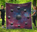 Galaxy Lunar Phase Print Quilt