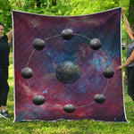 Galaxy Lunar Phase Print Quilt