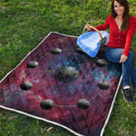 Galaxy Lunar Phase Print Quilt