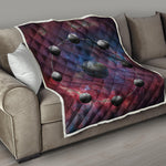 Galaxy Lunar Phase Print Quilt