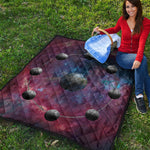Galaxy Lunar Phase Print Quilt