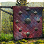 Galaxy Lunar Phase Print Quilt