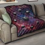 Galaxy Lunar Phase Print Quilt