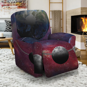 Galaxy Lunar Phase Print Recliner Slipcover