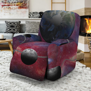 Galaxy Lunar Phase Print Recliner Slipcover