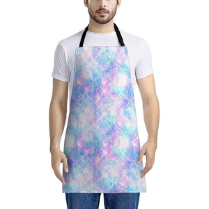 Galaxy Mermaid Scales Pattern Print Apron