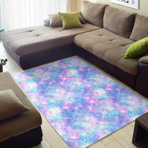 Galaxy Mermaid Scales Pattern Print Area Rug GearFrost