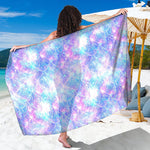 Galaxy Mermaid Scales Pattern Print Beach Sarong Wrap