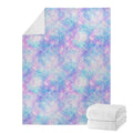 Galaxy Mermaid Scales Pattern Print Blanket
