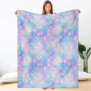 Galaxy Mermaid Scales Pattern Print Blanket