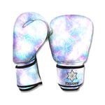 Galaxy Mermaid Scales Pattern Print Boxing Gloves