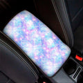 Galaxy Mermaid Scales Pattern Print Car Center Console Cover