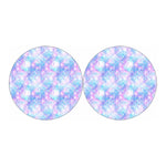 Galaxy Mermaid Scales Pattern Print Car Coasters